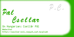 pal csellar business card