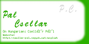 pal csellar business card